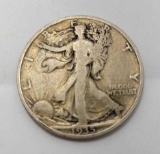 1935 Walking liberty half 90%