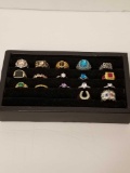 Fashion Ring Collection In Display 17 Units