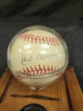 Signed baseball saying Hank Aaron