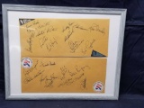 MLB Envelopes Signed by Baseball Players 1960-1970s Framed