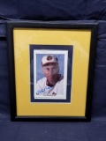 Cal Ripken Signed Postcard Framed