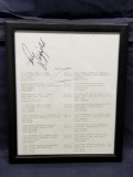 American Airlines Golf Tour. Golf Listings Signed Framed