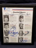 American Airlines Golf Tour. MLB Page Signed Framed