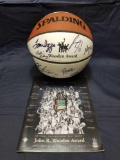 2011 Wooden Award Signed Basketball 12 Sigs