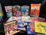 Mixed sport lot. Michael Jordon Empty wheaties box. Jordon Valentines card. Topps Baseball card