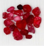 Natural ruby red spinel lot uncut rough rear 100% Natural mined gemstone top AAA blood red