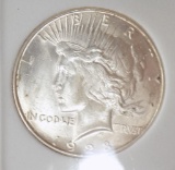 Peace dollar 1928 s blazing gem bu Frosty white stunning rear date slabed pq