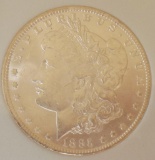 Morgan silver dollar 1885 o gem bu blazing Frosty white pl stunner slabed pq