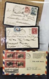 1929 US postage stamps and envelopes