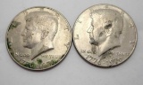 1976 Kennedy silver halfs 2 coins