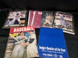 1956 Baseball yearbook. Snider and Mantle. Heroes of the game magazine. And more.