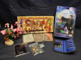 Mixed lot of Classics. Childrens Books. Harry potter figure. Bobing Flamingos. Set of Unicorn darts.