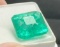 7.92ct Emerald Rectangle Cut Deep Green Gem Stone