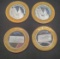 Silver casino coins .999