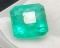 8.12ct emerald deep green emerald cut beauty large stone