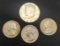 90% silver lot Kennedy and Washington quarters nice lot 1.25 face value 4 silver coins