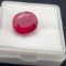 Ruby top aaa red monster size stone 7.67 ct blood red top gem with gem id card