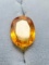 10.95 ct sapphire glowing fire orange huge stone with gem id card