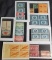 US postage stamps, Air mail, 50cent, 25cent,16cent, 6 cent, 2 cent,