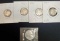 4 silver dimes and 1 962 silver proof Washington quarter all 90% silver coins