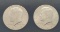 1983 Kennedy silver halfs 2 coins