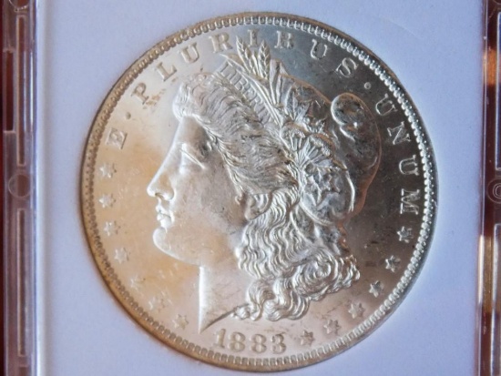 Morgan silver dollar 1883 o gem bu blazing frosty white pl proof like stunner