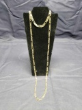 Gold tone Chain and Bracelet set. Magnetic