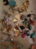 Vintage Jewelry Box full of costume jewelry