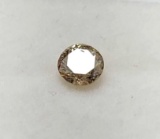 Natural Solitaire Diamond .53ct with ID card Gorgeous Champagne Colored