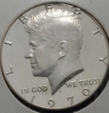 1970 Kennedy silver half 40%