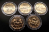 Washington state quarters gold plated collectors coin lot
