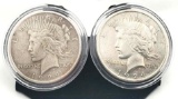 1924 peace dollars us historic silver dollar set 1.50 troy oz box set