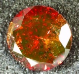 .42 ct blood red diamond stunning top aaa color larger size with gem id cert natural mined