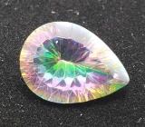 11.25 ct mystic topaz huge stone stunning colors