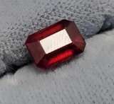 2.69 ct emerald cut ruby red gemstone natural earth mined beauty high quality