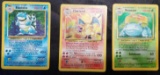 Pokemon BIG 3. holo CHARIZARD BLASTOISE VENUSAUR Cards Base set.