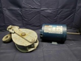 Leeson Electric Motor and Pully