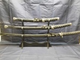 Decorative Katana Sword Display 3 Swords