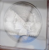 Peace silver dollar 1924 Blazing pastel albumen toned bu 90% silver