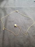 10k pearl necklace yellow gold