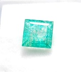 Natural green Emerald gem stone 4.57ct with id card