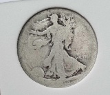 Walking liberty half 1918 D AG slabed Rare date 90% silver