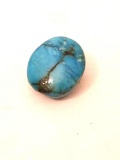 18.92 Oval Natural Turquoise Monster Sky Blue GGL Cert