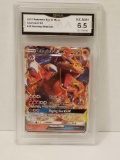 2017 Pokemon Sun Moon Charizard GX Burning Shadows GMA EX-NM 6.5