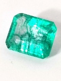 8.26 Ct Natural Emerald Green GGL Cert