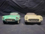 Franklin mint 1953 Chevy Corvette. 1956 Chevy Corvette.