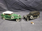 Franklin mint 1932 V16 452 Cadillac. Danbury mint 1982 Cadillac V18