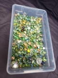 Vintage box of Marbles. Cat eyes