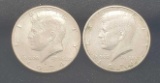 1974 Kennedy silver halfs 2 coins