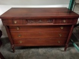 Antique Mahogany Cherry Dresser Mirror Backing